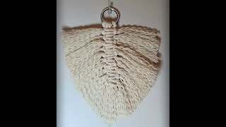 Macrame Leaf  Easy [upl. by Nolyad982]