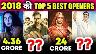 Top 5 Openings Of 2018  RAID Padman Padmaavat Pari Sonu Ke Titu Ki Sweety [upl. by Nnyllatsyrc]