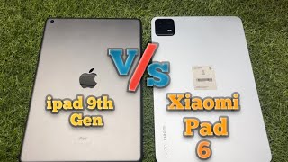 Xiaomi Pad 6 vs ipad 9th Gen comparison Design first look [upl. by Seigel430]