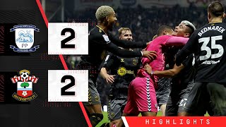 HIGHLIGHTS Preston North End 22 Southampton  Championship [upl. by Neeliak]