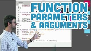 52 Function Parameters and Arguments  p5js Tutorial [upl. by Aisital337]