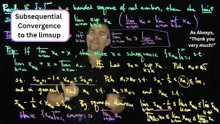 Subsequences Converging to Limsup and Liminf of a Sequence [upl. by Itirahc]