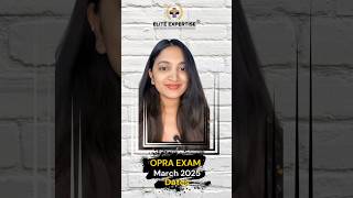 OPRA Exam March 2025 Dates Dates amp centres for OPRA Exam OPRA Exam Important Datesshorts [upl. by Inimak]