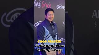 Coco Martin Present sa Red Carpet ng Saving Grace Premiere Night shorts [upl. by Euqinomad]