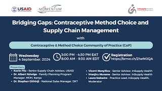 Bridging Gaps Contraceptive Method Choice and Supply Chain Management [upl. by Nived920]