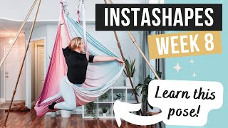 Aerial Yoga Pose Challenge  Double Spiral Roll  Instashapes Week 8 [upl. by Seleta]