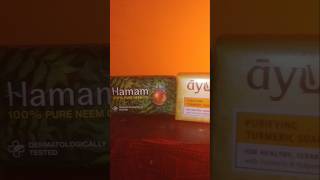 Hamam Neem Soap amp Lever Ayush Turmeric Soap  youtubeshorts skincare [upl. by Belshin]