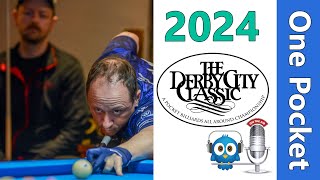 Shane Van Boening vs Jake Weaver  One Pocket  2024 Derby City Classic rd 1 [upl. by Airdnazxela89]