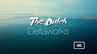 The Dutch Deltaworks by drone 4K [upl. by Einnhoj]