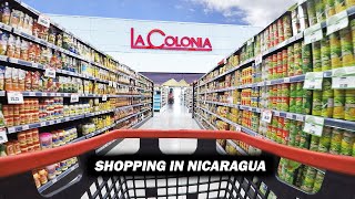 Shopping in Nicaragua  La Colonia Grocery Store  IN RIVAS [upl. by Niarb]