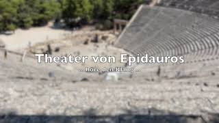 Theater von Epiauros Griechenland [upl. by Barayon481]