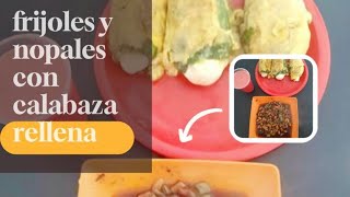 calabacitas relleno de queso con frijoles cookingchannel [upl. by Tychon]