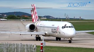 Volotea Boeing 717 Takeoff  Europes Last [upl. by Strain]