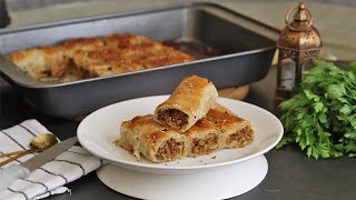 Borek recipe Turkish borek with meat filling  The Cookbook [upl. by Savina]