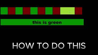 HTML HOW TO DO THIS 1 DIV GREEN AND RED [upl. by Richardo]