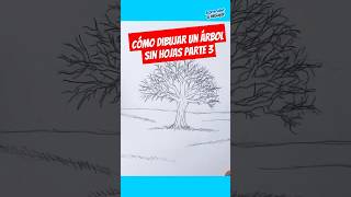 Cómo dibujar un árbol sin hojas PARTE 3 árbol dibujo dibujararbol drawing aprenderadibujar [upl. by Joella879]