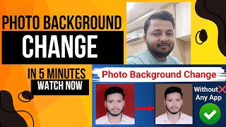 Passport Photo Background Colour Change कैसे करे 🤔How To Change Photo Background and inhance photo [upl. by Schultz]