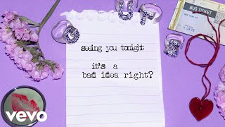 Olivia Rodrigo  bad idea right Official Lyric Video [upl. by Reffinej953]