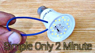 How to Repair Led Bulb With 2 Simple Tricks [upl. by Jacqueline]