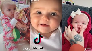 FUNNY BABIES on Tik Tok  Cute baby compilation 2020 PART II [upl. by Arraet]