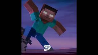 Minecraft Steve and herobrine trailing each 😄SquaredMediaYT [upl. by Eelta]