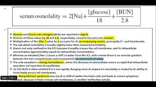 pediatric body fluids  osmolality amp volume control [upl. by Yeldah]