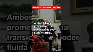 En Resumen Transición de Poder en la Casa Blanca Donald Trump y Joe Biden [upl. by Flo]