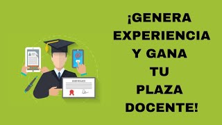 3 maneras de GENERAR EXPERIENCIA DOCENTE 2025 [upl. by Hallett]