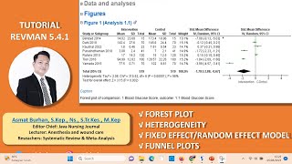 Episode 39 MetaAnalysis RevMan 541 Forest Plot Heterogeneity I2 Funnel Plots part2 [upl. by Haily]