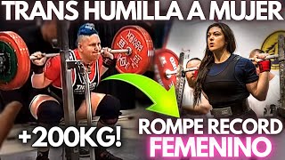 ATLETA TRANS ROMPE RECORD DE POWERLIFTING FEMENINO EN CANADA Anne Andres  Julktrainer [upl. by Terraj146]