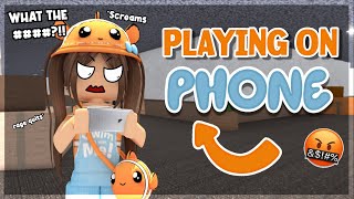 i played MM2 on PHONE failed 😓🤬  Roblox Murder Mystery 2 [upl. by Atiuqcir]