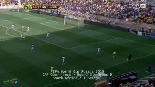 South Africa vs Senegal 21 Goals amp Highlights CAF 2016 Qualifying [upl. by Ailecec478]