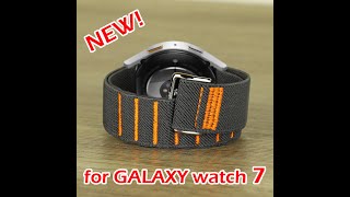 NEW Samsung galaxy watch 7 40mm 44mm 47mm Ultra Elastic G Hook and Loop Band Strap by SUDENNCOM [upl. by Ashly]