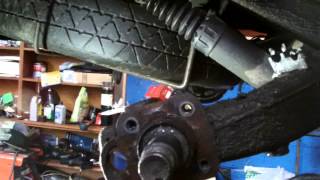 peugeot 206 axel repairhow to remove the rear arm part 2 [upl. by Kinsman72]