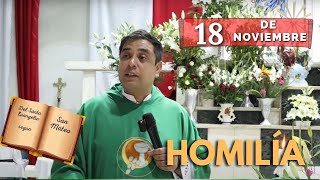 EVANGELIO DE HOY lunes 18 de noviembre del 2024  Padre Arturo Cornejo [upl. by Adnoyek]