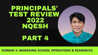 PRINCIPALS TEST REVIEW 2022 NQESH ON DOMAIN 2 MANAGING SCHOOL OPERATIONS AND RESOURCES WITH EXPERTS [upl. by Ahseem]