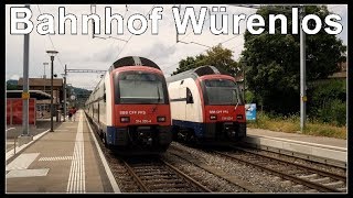 Der kleiner Bahnhof von Würenlos Kanton Aargau Schweiz 2018 [upl. by Grant]