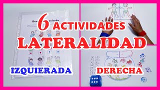 👐DERECHAIZQUIERDA 6 ACTIVIDADES DE LATERALIDAD 🙌 [upl. by Euqinom]