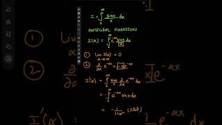 Feynmans integration trick explained in less than 1 minute maths calculus feynman [upl. by Ateiluj953]