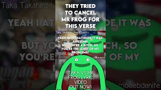 WATCH TAKA VS FROG ON MY CHANNEL fangan anime rapbattle smilingfriends [upl. by Alilak]