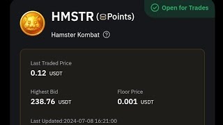 Buy amp sell your hamster Kombat now on bybit  hamster Kombat premarket trade hamsterkombat [upl. by Akemor]