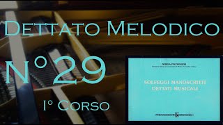 Dettato Melodico n29  I Corso  N Poltronieri [upl. by Goldwin]