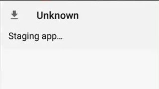 Fix Install Unknown Staging App Problem in Android  Apk Staging App Loading Problem  Staging app [upl. by Gnet]