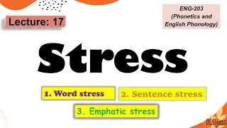 Stress in phonetics and phonology  Word Stress englishpronunciation [upl. by Wonacott]