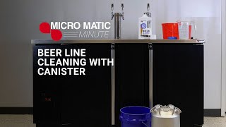 Beer Line Cleaning using a Canister [upl. by Leiria]