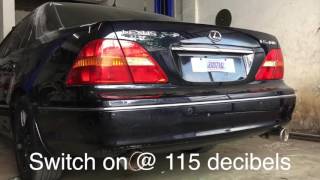 Lexus LS430 air intake and exhaust system DRIFT Xaust [upl. by Nitsir]