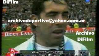 Carlos Tevez hablando en ingles 2009 V04879 DiFilm [upl. by Calica]