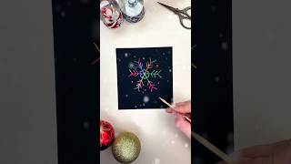 Engraving Snowflakes ❄️ snowflake snowflakes drawing howtodraw engraving engravingart art [upl. by Yendahc]