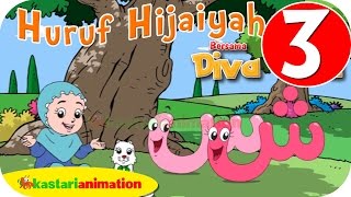 Huruf Hijaiyah bersama Diva full version  part 3   Kastari Animation Official [upl. by Raimund]