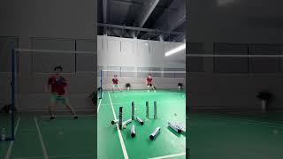 👀Check these two badminton players testing their skills in a fun aiming challenge 🏸📹 attetk43 [upl. by Armilda]